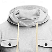 billige Taktisk hettegenser-Herre Hattetrøje Hettegenser i fleece Taktisk hettegenser Fleeceforet hettegenser Svart Militærgrønn Kakifarget lysegrå Mørkegrå Med hette عادي Kengurulomme Sport &amp; Utendørs Avslappet Daglig Gatemote