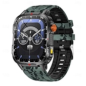 Nowy globalny smartwatch 2,01 cala, 1100 mAh, duża bateria, kompas LED, męski zegarek sportowy do użytku na świeżym powietrzu, asystent głosowy, połączenia bezprzewodowe tanie Inteligentne bransoletki-Nowy globalny smartwatch 2,01 cala, 1100 mAh, duża bateria, kompas LED, męski zegarek sportowy do użytku na świeżym powietrzu, asystent głosowy, połączenia bezprzewodowe