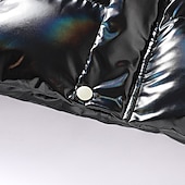 economico Gilet Puffer da Uomo-Per uomo Gilet imbottito Gilet Vacanza Quotidiano Data Moda Casual Autunno Inverno Tasca Poliestere Caldo Confortevole Tinta unica Cerniera Collo alla coreana Vestibilità regolare Nero Bianco Caffè