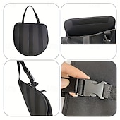 رخيصةأون منظمو السيارات-حقيبة تنظيم كابلات كهربائية - حقيبة تخزين محمولة لأسلاك توصيل الكابلات &amp;خراطيم مصنوعة من مادة البوليستر المتينة مثالية لإدارة كابلات شواحن المركبات الكهربائية