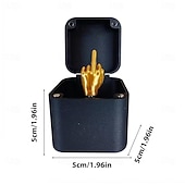 halpa Lahjat-joulu mielenkiintoinen keppolahja keskisormi rasiassa joulurasia hauska luova lahja toimiston työpöydän sisustus kodinsisustus hauska keskisormi keppo stressinlievityslahja