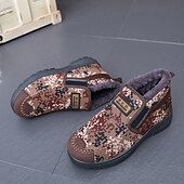 billiga Vinter- och snöstövlar-herrslip-on-kängor i kamouflage – varmt fleecefoder, avslappnad friluftsstil, perfekt för kallt väder och utomhusaktiviteter