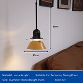 お買い得  ドラムとコーンのデザイン-現代的な北欧風マカロンUFO型アクリル鉄製1灯ペンダントライト寝室用