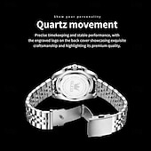 abordables Relojes de Cuarzo-OLEVS 5657 relojes de cuarzo de lujo regalo para hombres marca top reloj de vestir mecánico automático luminosa con calendario de acero inoxidable