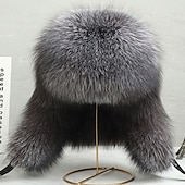 olcso Férfi kalapok-Férfi Prém sapka Usanka kalap Pilóta kalap Fülvédős kalap Téli kalapok Fekete Barna Poliészter Báránybunda Divat Régies stílus Modern Kortárs Hétköznapi viselet Randi Egyszínű / Sima szín Melegen