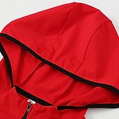 billiga Löpar-T-shirts och linnen-Herr Solid färg T-shirt för jogging Gymtröja Sport topp Höst vinter Huva Långärmad Fritids- Mjuk Andningsfunktion Gym Camping Löpning Träna Yoga Svart Vit Röd Sportkläder Sportkläder