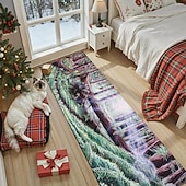 cheap Runner Rugs-Forest Path Runner Rug For Hallway Kitchen Soft Non-Slip Machine Washable  Faux Cashmere Nature Landscape Carpet Woodland Sunlight Design Entryway Runner, Fallen Redwood by Dakota Daetwiler
