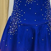 levne Šaty na krasobruslení-Šaty na bruslení Dámské Dívčí Buz Pateni Šaty Žlutá Tmavě fialová Prašná růže Slátanina Květiny Síťka Spandex Vysoká pružnost Soutěž Bruslařské oblečení Ručně vyrobeno Květinový Dlouhý rukáv Bruslen
