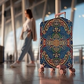 cheap Home Wear &amp; Home Slippers-Art Style Printed Luggage Cover Stretch Suitcase Protector Elastic Travel Baggage Cover