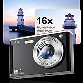 ieftine Aparate video-Cameră digitală HD 4K pentru studenți cu un ecran IPS de 2.8 inci pentru fotografii și videoclipuri portabile design elegant. Cadou de Ziua Îndrăgostiților