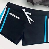お買い得  水着とボードショーツ-男性用 スイムショーツ スイムトランク 水着下着 パッチワーク ドローストリング 伸縮性 高通気性 ボトムズ サーフィン ビキニ 潜水 夏