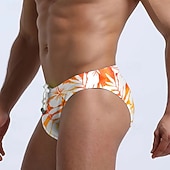 billige Herre Surfing Klær-Herre Badetrøye Undertøy Korte badebukser Trykket Snorer Stretch Pustende Bunner Surfing Bikini Dykking Sommer