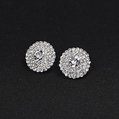 preiswerte Halskette für Damen-Luxuriöses Silberkristall-Schmuckset – funkelnde Strasskette, Armband und Ohrstecker für Damen