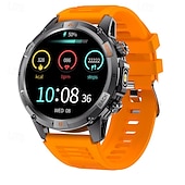 رخيصةأون ساعات ذكية-ساعة ذكية 2025 بنظام تحديد المواقع العالمي (GPS) بشاشة 1.46 بوصة مزودة ببوصلة ومصباح يدوي وبلوتوث ومكالمات وبطارية 580 مللي أمبير في الساعة ومقاومة للماء وتتبع اللياقة البدنية وساعة رياضية ذكية