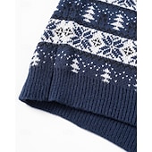 abordables Pull col rond-Homme Pull de Noël Pull de Noël moche Chandails de Noël pull de Noël Pull Côtelé Tricoter Hauts Réguliers Tricoté Chaque Col ras du cou Mode Basique Noël Vacances Vêtement Tenue Automne Hiver Rouge