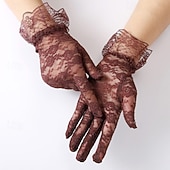 levne rukavice-Dámské 1 pár Špičky prstů / Rukavice bez prstů Šik ven / Venkovní Rukavice - Bez vzoru Stylové / Celý prst