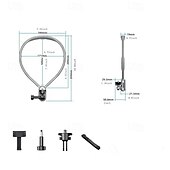 cheap Phone Holder-Neck-hanging phone mount for first-person perspective shooting chest-mounted stabilizer for outdoor sports filming anti-shake accessory