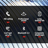 levne TWS Pravá bezdrátová sluchátka-Lenovo XT88 True Wireless sluchátka TWS Bluetooth 5.3, ergonomický design, hluboké basy, do uší, pro Apple, Samsung, Huawei, Xiaomi, Mi, běh, každodenní použití, cestování, mobilní telefon, auto,