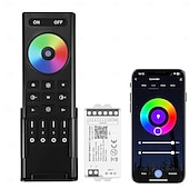 cheap Lamp Bases &amp; Connectors-WiFi Remote Controller Kit for RGB CCT RGBW Dimming LED Strip Lights 4-Zone 2.4G Wireless Control  DC12-24V 5-in-1 LED Controller Compatible with Alexa Google Home Smart Life Tuya APP