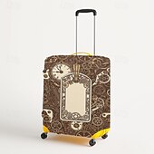 baratos Desgaste em casa e chinelos em casa-Capa protetora elástica para mala de viagem com estampa artística.