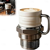 cheap Mugs &amp; Cups-Spark Plug Mug, 12oz Novelty Funny Tea Cup with Engine Sparks Plugs Design and Heat-Insulated Handle, Unique Gift for Mechanics, Engineers, Gearheads &amp; Car Enthusiasts