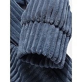 economico felpe con cappuccio da uomo di base-Per uomo Felpa con cappuccio Velluto a coste Verde militare Blu Marrone Grigio Con Cappuccio Semplice Tasca a marsupio Sport &amp; Outdoor Casuale Quotidiano senza stampa Streetwear Cool Abbigliamento