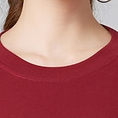 preiswerte Lauf-T-Shirts &amp; Tanktops-Damen Einfarbig Lauf-T-Shirt Fitnessshirt Sporttop Frühling Herbst Langarm Athleisure Baumwolle Warm Weich Atmungsaktiv Fitnessstudio Wandern Laufen Training Yoga Weinrot Schwarz Weiß Sportbekleidung