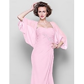 voordelige bruiloft gast wraps-Sjaals Dames Wrap Bolero Shrug Jassen  Jas Elegant Zonbescherming 3/4 Lengte Mouw Chiffon Bruiloft Gast Wikkels Met Effen Kleur Voor Bruiloft Lente om indruk te maken