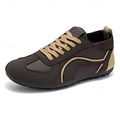 baratos Tênis Casuais-Tênis casual masculino amarelo e preto com design de malha respirável, calçado leve e antiderrapante para caminhadas ao ar livre, viagens e estilo cotidiano