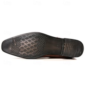 economico Stivali Chelsea-stivali chelsea da uomo in vera pelle sintetica color cuoio con pannelli laterali elastici e finitura liscia, eleganti stivaletti eleganti per lavoro, feste e occasioni formali