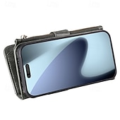 Недорогие Чехлы для iPhone-телефон Кейс для Назначение iPhone 17 Pro Max 17 Air Кошелек для карт Откидная крышка Магнитный Откидная подножка Разъем для карты Ретро ТПУ Кожа PU