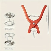 olcso művészet, kézművesség és varrás-50/100/150/200 darabos gyorsgomb készlet kézi szorító - stabil rozsdamentes acél készlet ruhákhoz, sapkákhoz és táskákhoz - tartalmazza a szerelési szerszámokat kézi szerszámok gyorsgomb készlet
