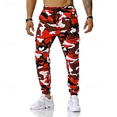 economico Pantaloni da Corsa &amp; Collant-Per uomo Pantaloni della tuta con risvolto Pantaloni Cargo pantaloni sportivi Coulisse con tasche Vita Alta Pantaloni Palestra Athleisure Allenamento Primavera Autunno Elastico Palestra Allenamento