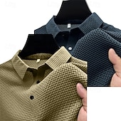 cheap Men&#039;s Classic Polo-2PCS Men&#039;s Polo Shirts Golf Shirt Casual Holiday Classic Short Sleeve Fashion Basic Plain 2 Piece Multi-pack Summer All Seasons Regular Fit