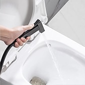 Недорогие Смесители для ванны-Биде кран черный Самоочищение Современный