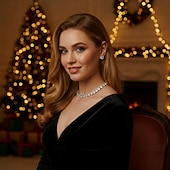 levne Dámský náhrdelník-elegantní sada stříbrných šperků s kamínky – třpytivý krystalový náhrdelník, náramek a náušnice pro ženy