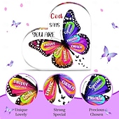 cheap Statues-Christian Gifts for Women Stocking Stuffers for Women Teen Girls - Butterfly Inspirational Religious Gifts for Mom Wife Sister Friends Coworker Female Christmas Birthday Present Home Art Decor Signs