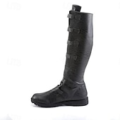 preiswerte Schuhe-Mittelalterlich Renaissance Schuhe Flache Jazzstiefel Pirat Krieger Ritter Wikinger Kreuzritter Kostüm Herren Unisex Seeräuber Steampunk Halloween Karneval Leistung Party / Abend LARP Erwachsene