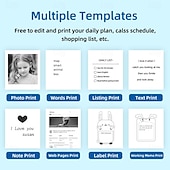 cheap Scanners &amp; Printers-2025 NEW Sticker Printer C20 Fun Print Pod Mini Bluetooth Portable Sticker Maker with Rolls Paper Print Pods Mini Printer