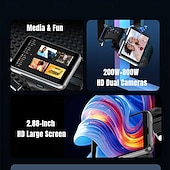 お買い得  プレミアム-APPLLP Max スマートウォッチ 2.88 インチ スマート·ウォッチ スマートウォッチ電話 4G LTE ブルートゥース 歩数計 睡眠サイクル計測器 座りがちなリマインダー と互換性があります Android iOS 女性 男性 GPS 長時間スタンバイ ハンドフリーコール IPX-5