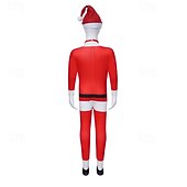 Tomtdräkt jultomten cosplay kostym kläder tomtekläder barn unisex overall och jumpsuit julspecial barn jul karneval maskerad jul topp byxor bälte hatt 4 år+ billiga Barnens julset-Tomtdräkt jultomten cosplay kostym kläder tomtekläder barn unisex overall och jumpsuit julspecial barn jul karneval maskerad jul topp byxor bälte hatt 4 år+
