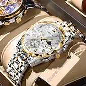 Νέο ανδρικό ρολόι χαλαζία με νυχτικό και στρας, ανθεκτικό στις γρατσουνιές και στη φθορά, ιδανικό για δώρο διακοπών και γενεθλίων Χαμηλού Κόστους Ρολόγια Quartz-Νέο ανδρικό ρολόι χαλαζία με νυχτικό και στρας, ανθεκτικό στις γρατσουνιές και στη φθορά, ιδανικό για δώρο διακοπών και γενεθλίων