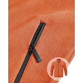 billige Basic gensere-Herre Genser Fleecegenser Genser med full glidelås Aprikos Svart Lilla Oransje lysegrå Opprett krage عادي Ta igjen glidelåsen Lomme Sport &amp; Utendørs Daglig Ferie Polyester Gatemote Grunnleggende