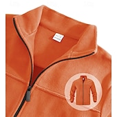 billige Basic gensere-Herre Genser Fleecegenser Genser med full glidelås Aprikos Svart Lilla Oransje lysegrå Opprett krage عادي Ta igjen glidelåsen Lomme Sport &amp; Utendørs Daglig Ferie Polyester Gatemote Grunnleggende