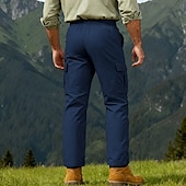 abordables Pantalons Cargo-Homme Pantalons Cargo Pantalons Multi-poches Taille élastique avec cordon de serrage Uni Portable Extérieur Quotidien Camping &amp; Randonnée Mode Classique Noir Vert Véronèse
