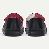  Men's Christmas Santa Graphic Slip-On Shoes – Fun 3D Santa Design, Cozy and Comfortable, Perfect for Holiday Parties & Christmas Celebrations