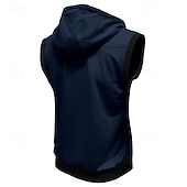 abordables sudaderas basicas hombre-Hombre Sudadera Sudadera con capucha y cremallera completa Negro Vino Rojo Azul Marino Morado Con Capucha Bloque de color Correa Bolsillo Deporte Diario Festivos Poliéster Ropa de calle Básico Casual