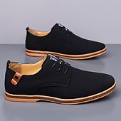 abordables Occasionnel-Homme Basket Chaussures de confort Marche Occasionnel Quotidien Soirée &amp; Fête Daim Chaud À lacets Brun foncé Noir Jaune Été Printemps