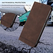 Недорогие Чехлы для iPhone-телефон Кейс для Назначение iPhone 17 Pro Max 17 Air 17 i16 15 14 Pro Max Plus 13 Pro Max Mini Кошелек для карт Защита от удара Ретро Кожа PU