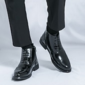 billiga Klädskor-Herrskor i svart och vitt med wingtip-mönster i oxford-modell, tvåfärgade formella klänningar för Gatsby-fester, scenframträdanden och kontorskläder